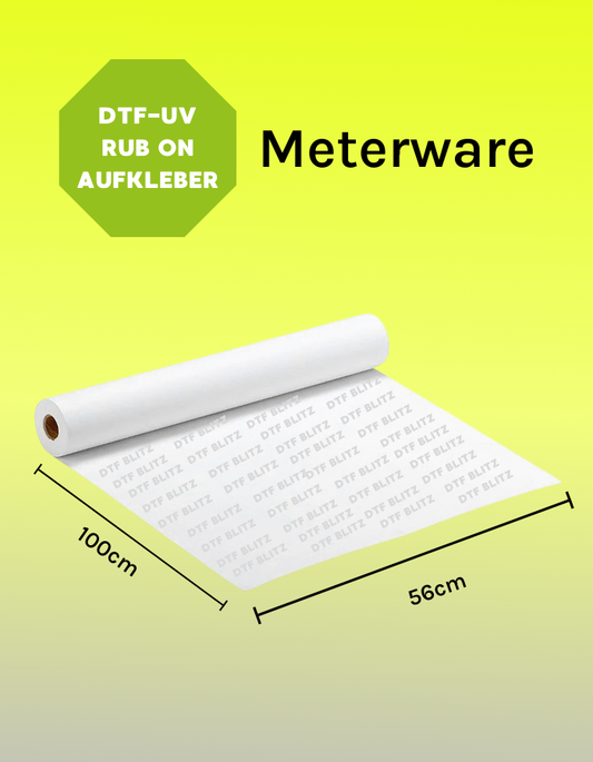 UV DTF Transfer 560 x 1000 mm Rub-On Aufkleber