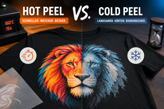 Hot Peel vs Cold Peel: Welche DTF-Folie für welchen Job?