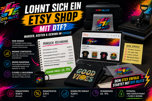 Beitragsbild: Margen-Rechnung für einen Etsy-Shop mit DTF-Bügelbildern