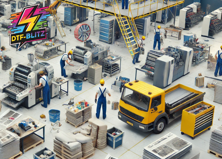 Beitragsbild: Ankündigung der Produktionsumstellung bei DTF-Blitz