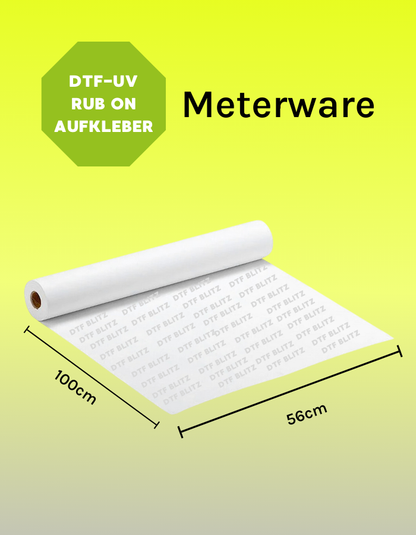 UV DTF Transfer 560 x 1000 mm Rub-On Aufkleber