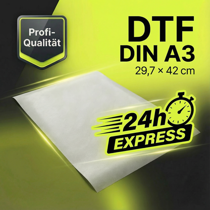 EXPRESS DTF Transfer DIN A3 mit 24h-Versand